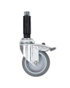 Bristol Maid Castors - Factory Fit-75mm, Pressed Steel, 4 x braking