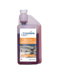 Cleanline Super Heavy Duty Cleaner & Degreaser Super Concentrate 1 Litre [Pack of 4]