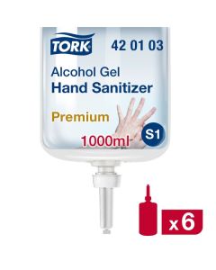 Tork Alcohol Hand Sanitiser Gel 1000 ML [Pack of 6]