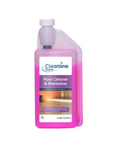Cleanline Super Floor Cleaner & Maintainer Super Concentrate 1 Litre [Pack of 4]