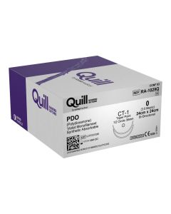 PDO Violet 0 24x24cm 1/2C Taper 36mm [Pack of 12]