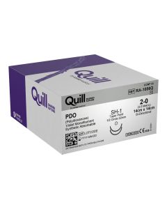 PDO Violet 2-0 14x14CM 1/2C Taper 22MM [Pack of 12]