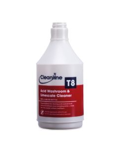 Cleanline Super T8 Washroom Cleaner & Limescale Remover Trigger Bottle (Empty) 750ML [Pack of 1]