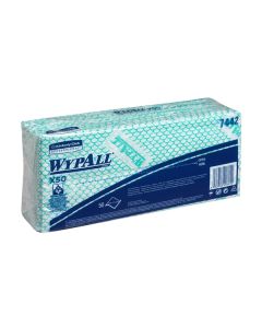 7442 WypAll X50 Interfolded Colour Coded Cleaning Cloths Green [Pack of 300]
