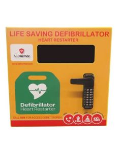 AED Armor Stainless Steel Locked Cabinet with heating