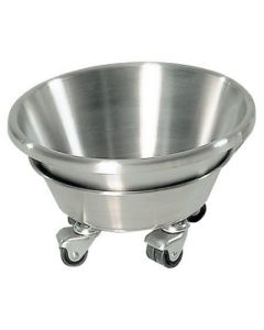 AW Select Kickabout Bowl On 4 Wheel Base, 360mm Diameter, Stainless Steel, 2Kg