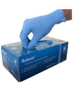 Aurelia Robust Nitrile Examination Gloves Medium 4.5ml Thickness Box of 100