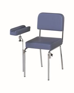 AW Select Phlebotomy Chair With Detachable Arm Rest - Blue