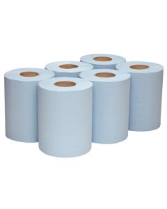 6223 WypAll L10 1ply Food & Hygiene Wiping Paper Centrefeed Roll Blue [Pack of 6]