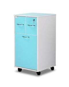 Bristol Maid Bedside Cabinet - Grey White  - Two Top Drawers - Large Lower Drawer - Adjustable Shelf - One Drawer - Cam Lock 