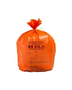 Bag Orange Clinical Heavy Duty Bulk Printed Carriage Bag - Large