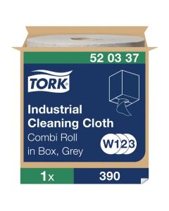 Tork Industrial Cleaning Cloth Roll Grey 148.2m [Pack of 1]