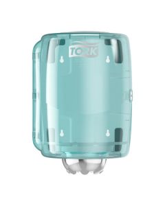Tork Centrefeed Dispenser White And Turquoise [Pack of 1]