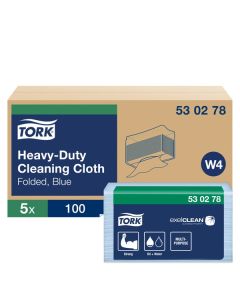 Tork Heavy-duty Cleaning Cloth Blue [Pack of 500]