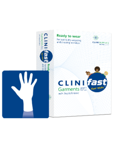 CliniFast Small Child / Small Adult Elasticated Gloves – Skin Barrier Garment for Emollient Therapy [Pack of 2]