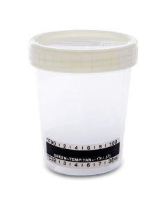 Urine Sample Collection Cup 120ml With Temperature Strip [Pack Of 1]