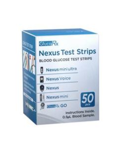 GlucoRx Nexus Test Strips [Pack of 50]