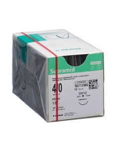 SUPRAMID BLACK 4/0 (1.5) 45CM DS12 [Pack of 12]