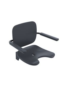 HEWI Hinged Seat Premium - Anthracite Black [Pack Of 1]