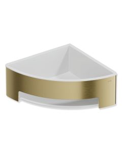 HEWI Metallics Corner Shower Basket - Brushed Brass [Pack Of 1]