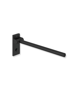 HEWI Mono Hinged Support Rail - Matt Black [Pack Of 1]