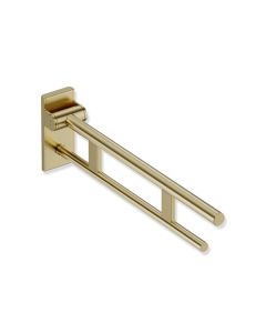 HEWI Metallics Hinged Duo Support Rail '700'- Brushed Brass [Pack Of 1]