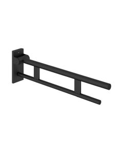 HEWI Duo Ultra 750mm Hinged Support Rail - Matt Black [Pack Of 1]