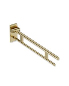 HEWI Metallics Hinged Duo Support Rail '850' - Brushed Brass [Pack Of 1]