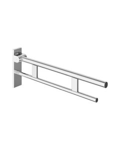 HEWI Duo 750mm Hinged Support Rail - Polished Chrome [Pack Of 1]