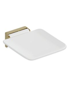 HEWI Metallics Folding Shower Seat - Brushed Brass [Pack Of 1]