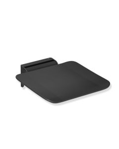 HEWI System '900' 45cm Hinged Shower Seat - Matt Black [Pack Of 1]