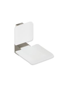 HEWI Metallics British Standard Hinged Shower Seat - Brushed Nickel [Pack Of 1]