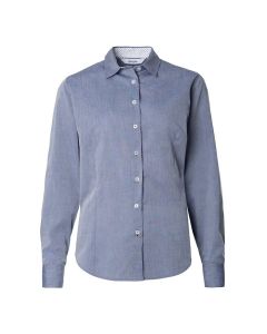 Womens chambray roll up sleeve shirt Blue Colour