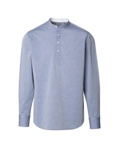 Womens chambray stand up collar shirt