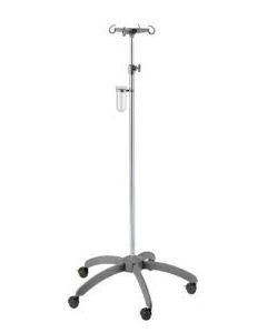 Provita IV-Pole, Chromed, Screw Adjustment, Grey, Twin 50 mm