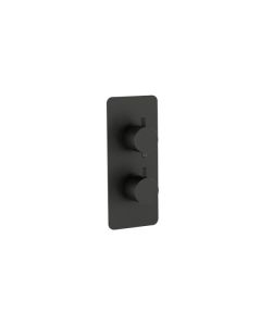 Imex Ravine Two Handle Single Outlet Concealed Shower Valve - Matte Black [Pack Of 1]