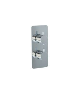 Imex Ravine Two Handle Two Outlet Concealed Shower Valve - Chrome [Pack Of 1]