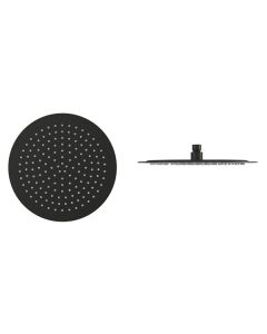 Imex Matt Black Slimline Shower Head - Available in 3 Sizes [Pack Of 1]
