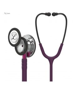 3M Littmann Classic III Monitoring Stethoscope 69cm Plum Tubing, Smoke Chestpiece, Pink Stem [Pack of 1]