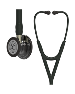 3M Littmann Cardiology IV Diagnostic Stethoscope, Black Tubing, Smoke Chestpiece, Champagne Stem [Pack of 1]