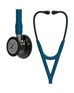 3M Littmann Cardiology IV Diagnostic Stethoscope, Caribbean Blue Tubing, Smoke Chestpiece, Mirror Stem [Pack of 1]