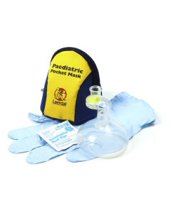 Laerdal Paediatric Pocket Mask with Gloves and Wipe in Hard Case
