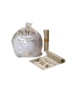 PTD NHS Clear Waste Sack 14x22x25" [Pack of 500]