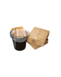 Swing Bin Liner White High Density 13x23x30" [Pack of 100]