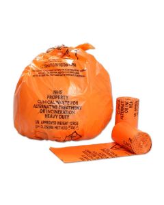 PTD NHS Orange Clinical Waste Sack 15x28x39" [Pack of 200]