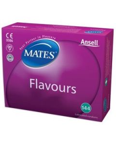 Mates Mixed Flavours Condoms Clinic [Pack of 144]