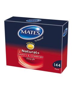 Mates Natural Condoms Clinic Pack [Pack of 144] 