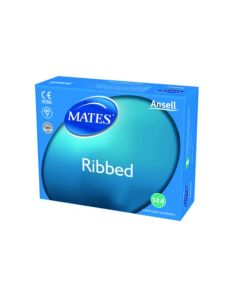 Mates Ribbed Condoms Clinic Pack [Pack of 144]