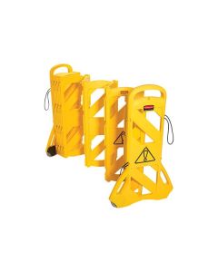 Rubbermaid Mobile Barrier Yellow 101cm [Pack of 1]