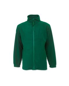 Unisex Fleece Jacket Bottle Green Colour